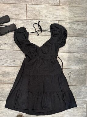 Black babydoll dress